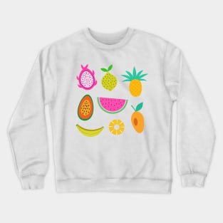 Exotic Tropical Fruits Crewneck Sweatshirt